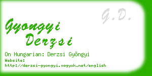 gyongyi derzsi business card